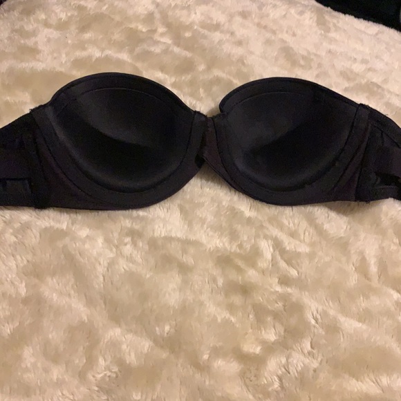 STRAPLESS BLACK BRA SIZE 34B by MAIDENFORM - Picture 2 of 4